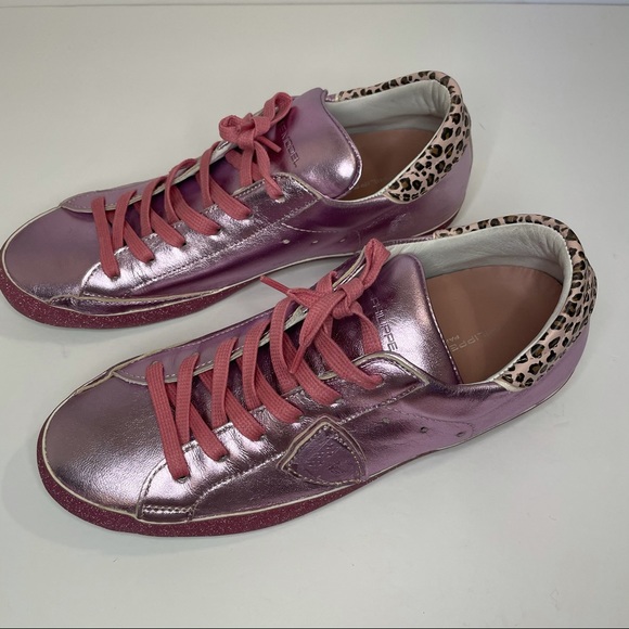 Philippe Model leopard-print pink sneaker - Picture 6 of 10